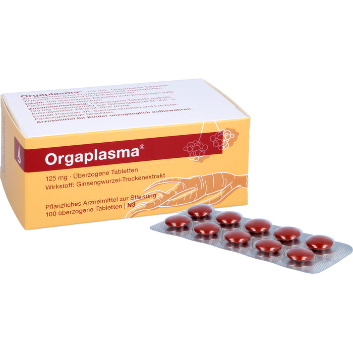 Orgaplasma , 125 mg, Überzogene Tabletten, 100 pcs. Tablets