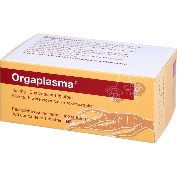 Orgaplasma , 125 mg, Überzogene Tabletten, 100 pcs. Tablets