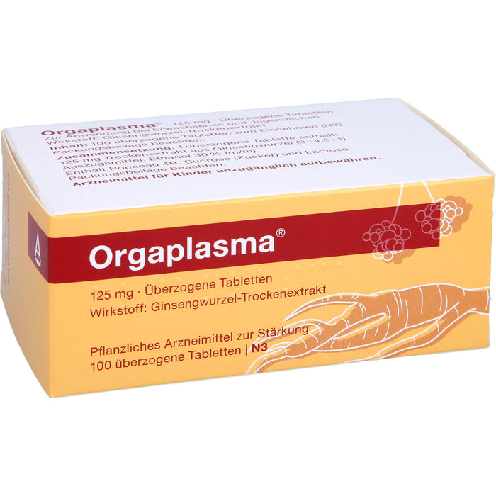 Orgaplasma , 125 mg, Überzogene Tabletten, 100 St. Tabletten