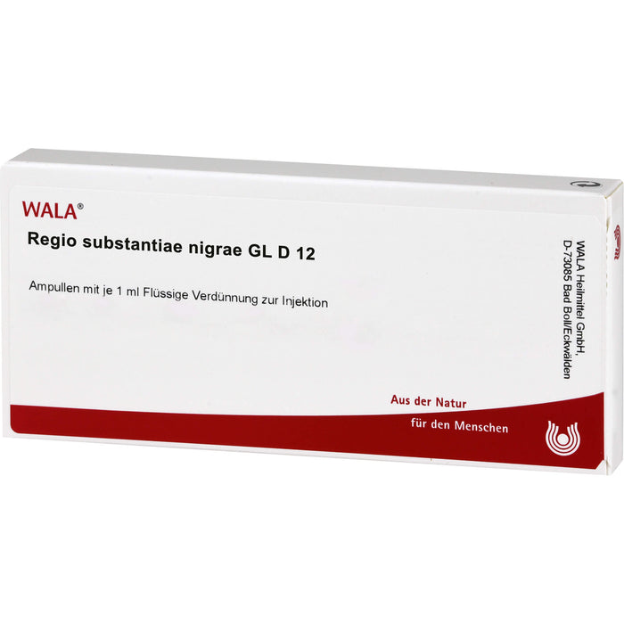 WALA Regio Substantiae Nigrae Gl D12 flüssige Verdünnung, 10 pc Ampoules