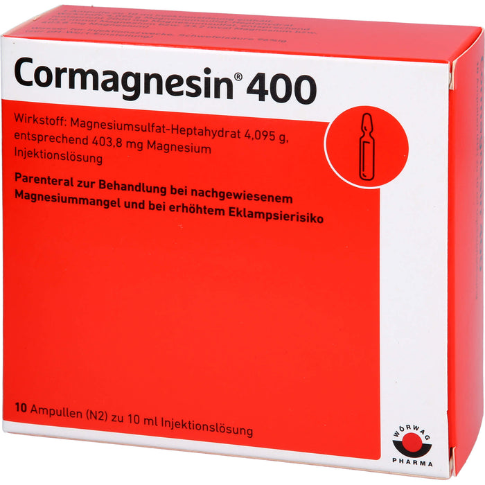 WÖRWAG Cormagnesin 400 Injektionslösung, 10 ml Ampoules