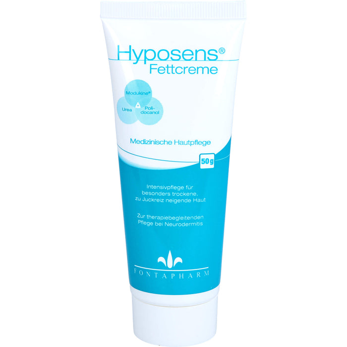 Hyposens Fettcreme für die trockene und zu Juckreiz neigende Haut, 50 g Creme