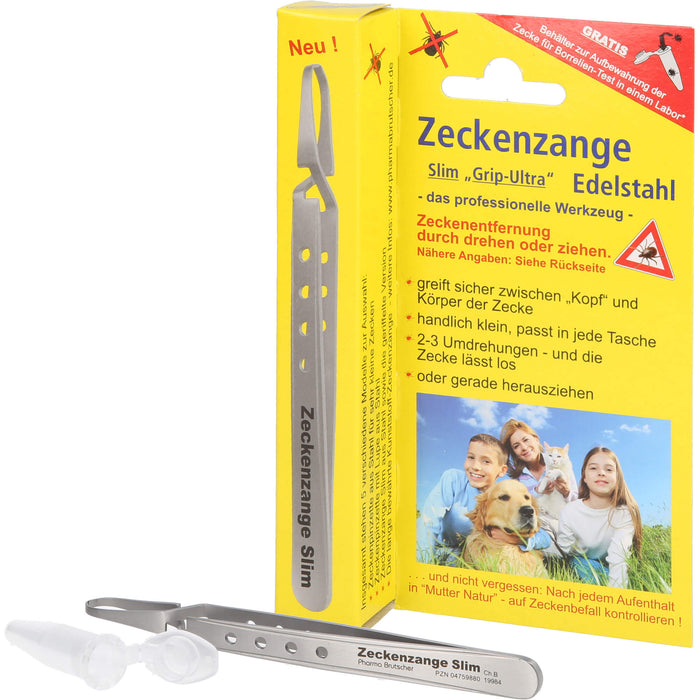 Pharma Brutscher Zeckenzange Chirurgenstahl, 1 pc Suppression des tiques