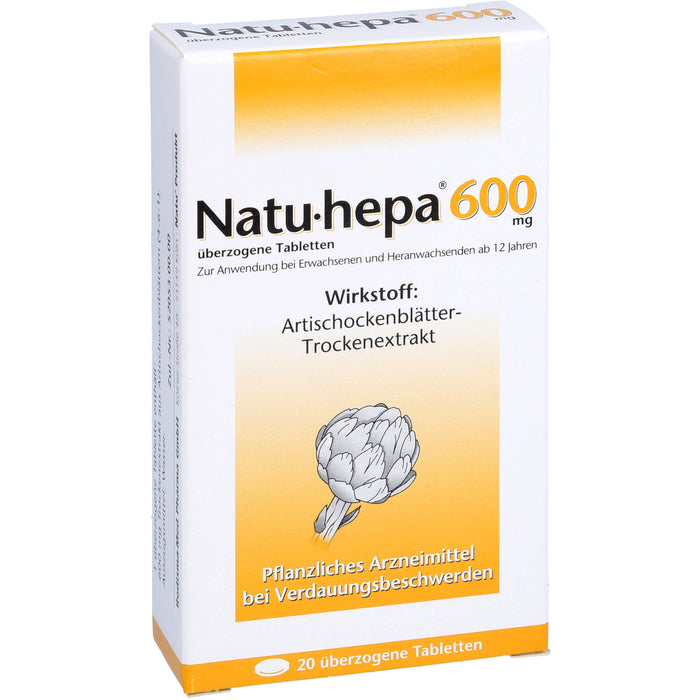 Natu-hepa® 600 mg, überzogene Tabletten, 20 St UTA