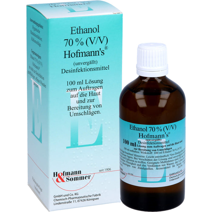 Hofmann's Ethanol 70% (V/V)  Desinfektionsmittel, 100 ml Lösung