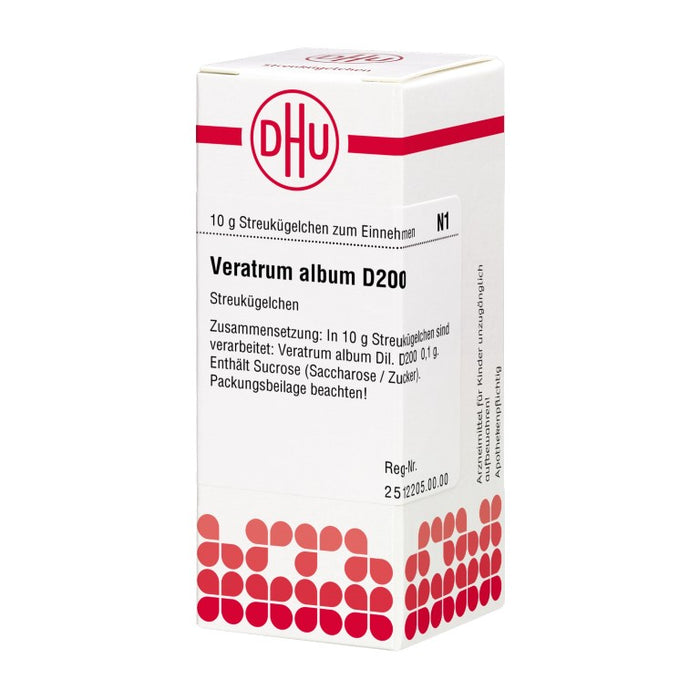 Veratrum album D200 DHU Globuli, 10 g Globules
