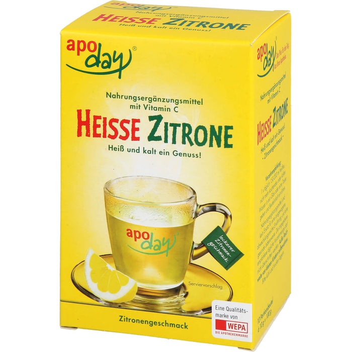 Apoday Heiße Zitrone Portionsbeutel, 10 pc Sachets