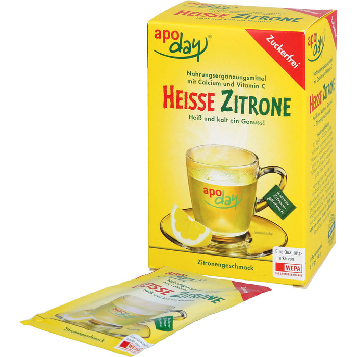 Apoday Heisse Zitrone zuckerfrei Beutel, 10 pcs. Sachets