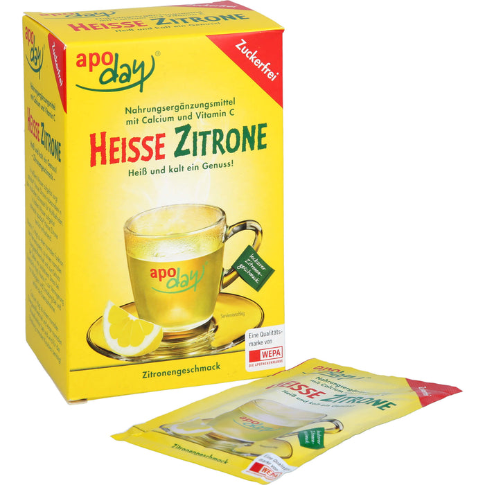 Apoday Heisse Zitrone zuckerfrei Beutel, 10 pcs. Sachets