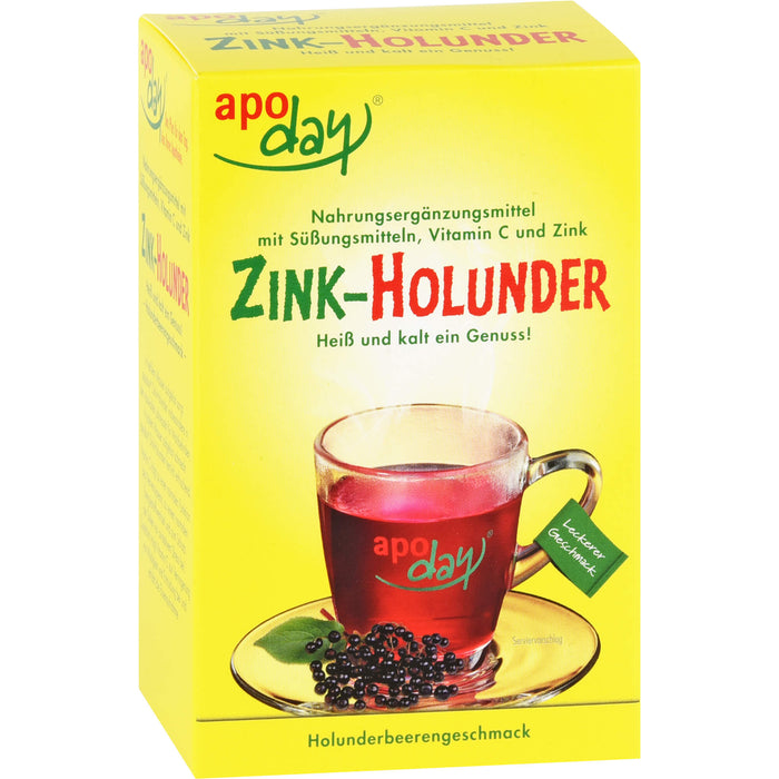 Apoday Zink-Holunder zuckerfrei, 10 pc Sachets