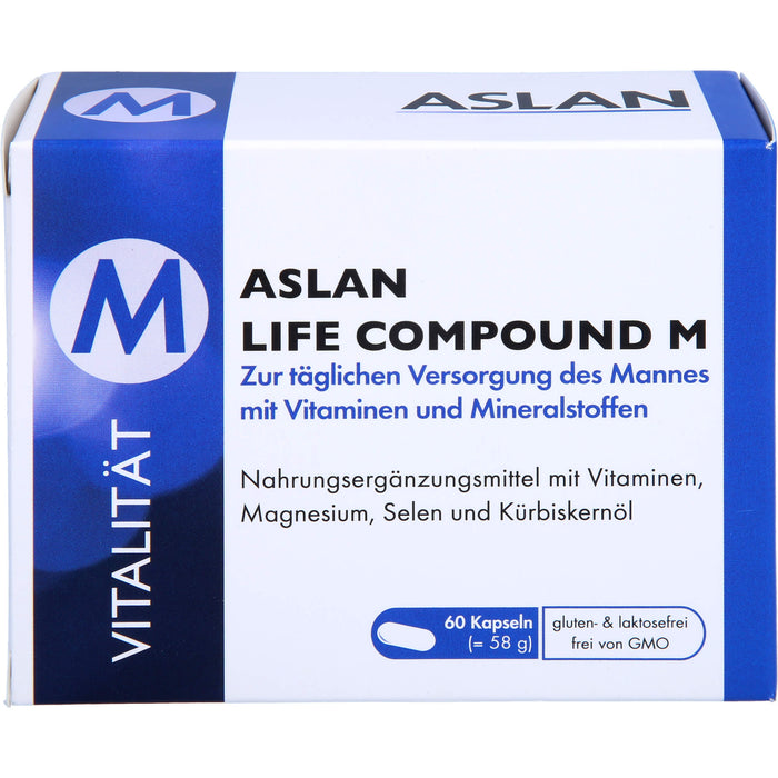 ASLAN Life Compound M Kapseln zur täglichen Versorgung des Mannes, 60 St. Kapseln