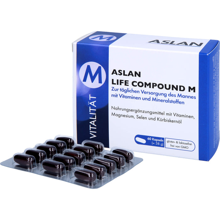 ASLAN Life Compound M Kapseln zur täglichen Versorgung des Mannes, 60 pcs. Capsules