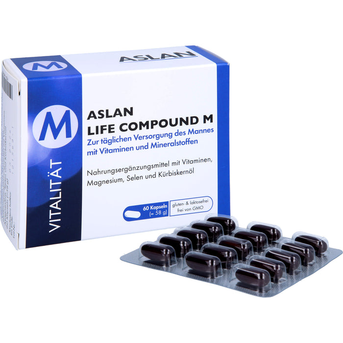 ASLAN Life Compound M Kapseln zur täglichen Versorgung des Mannes, 60 pc Capsules