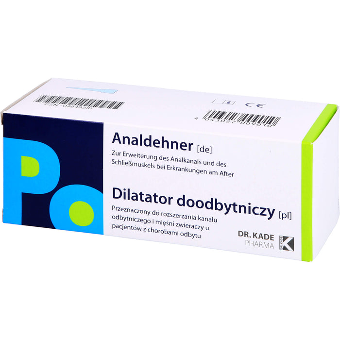 DR. KADE Analdehner zur Erweiterung des Analkanals, 1 pc Dispositif