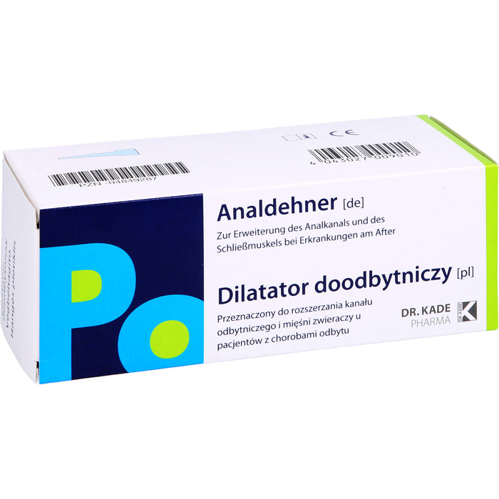 DR. KADE Analdehner zur Erweiterung des Analkanals, 1 pc Dispositif