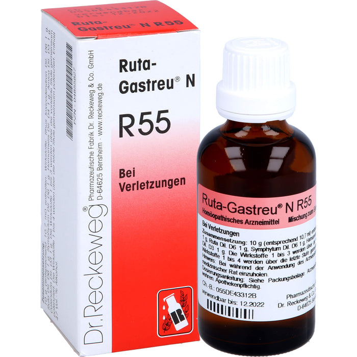 Ruta-Gastreu N R55 Tropfen bei Verletzungen, 50 ml Solution