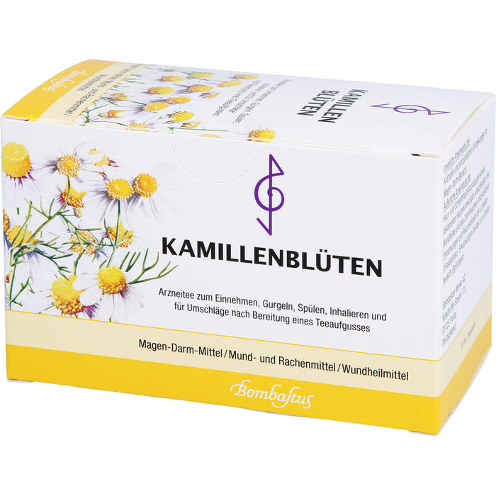 Bombastus Kamillenblüten Magen-Darm-Mittel / Mund-und Rachenmittel / Wundheilmittel, 20 pcs. Filter bag