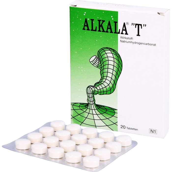 ALKALA T Tabletten bei Sodbrennen und säurebedingten Magenschmerzen, 20 pcs. Tablets