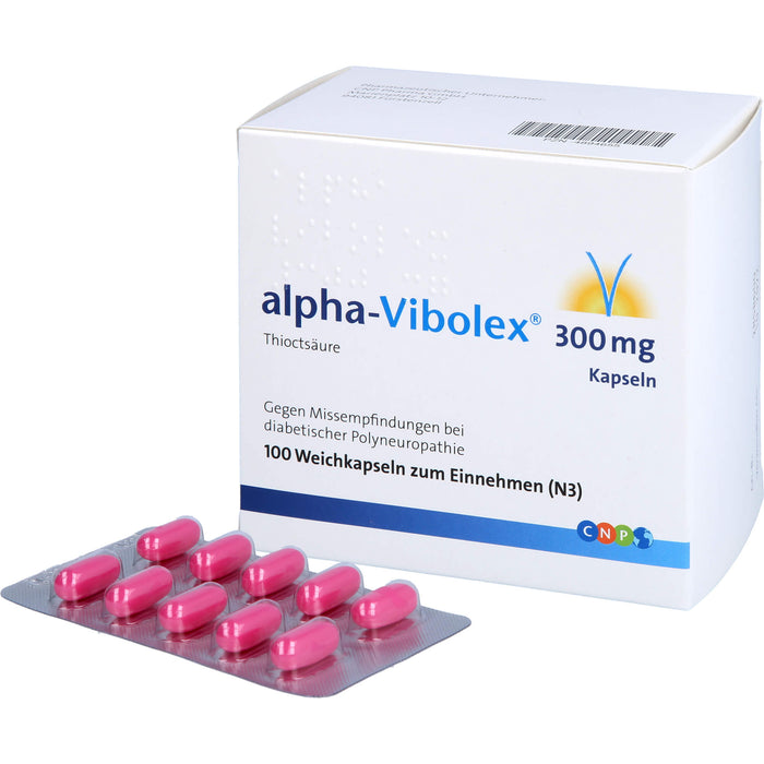 alpha-Vibolex® 300 mg Kapseln, Weichkapseln, 100 St WKA