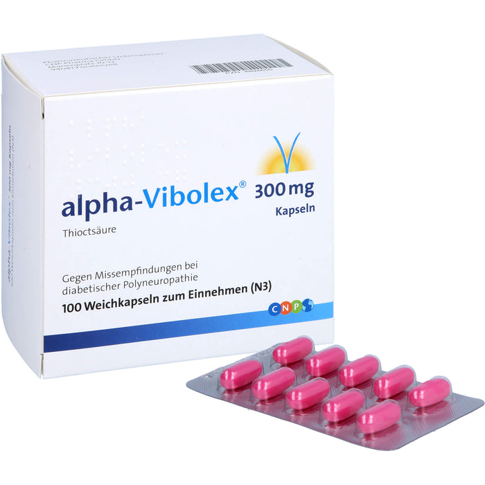 alpha-Vibolex® 300 mg Kapseln, Weichkapseln, 100 St WKA