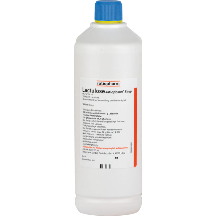 Lactulose-ratiopharm  Sirup, 1000 ml Lösung