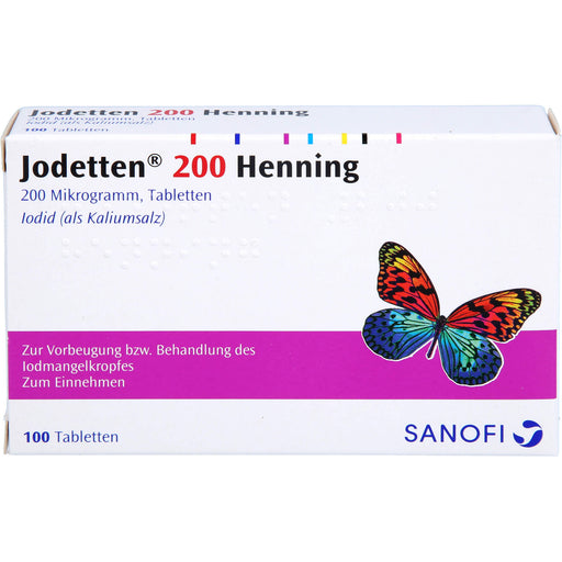 Jodetten  200 Henning, 200 Mikrogramm, Tabletten, 100 St. Tabletten