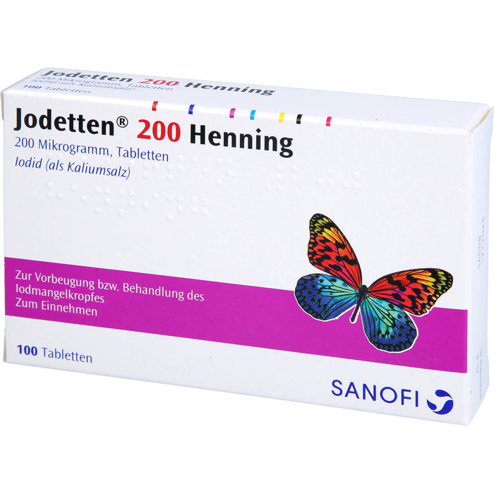 Jodetten  200 Henning, 200 Mikrogramm, Tabletten, 100 St. Tabletten