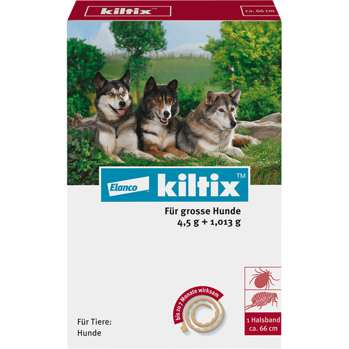 Kiltix Zecken- und Flohhalsband für große Hunde, 1 St. Halsband