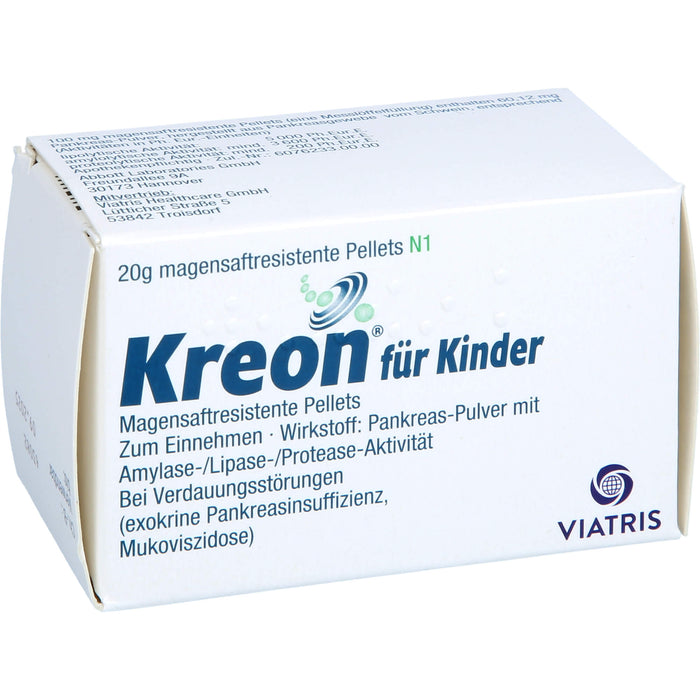 Kreon  für Kinder, Magensaftresistente Pellets, 20 g Pulver