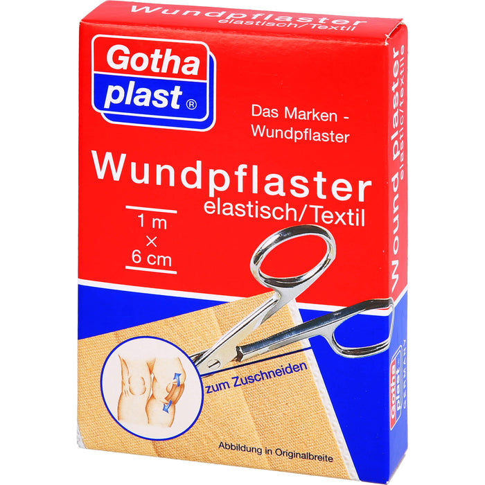 Gothaplast Wundpflaster elastisch 6 cm x 1 m, 1 pc Pansement