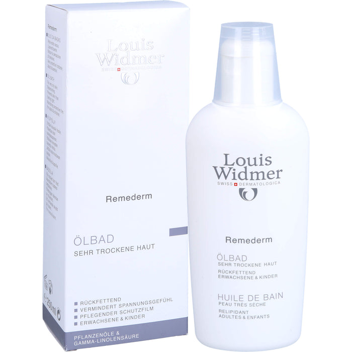 Louis Widmer Remederm Ölbad für sehr trockene Haut, 250 ml Bath additive