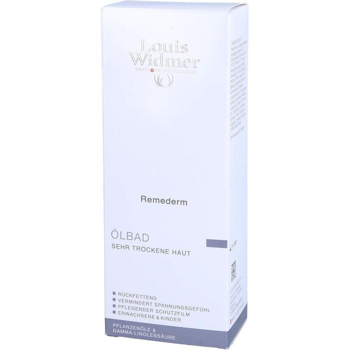 Louis Widmer Remederm Ölbad für sehr trockene Haut, 250 ml Bath additive
