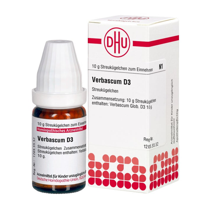 Verbascum D3 DHU Globuli, 10 g Globules