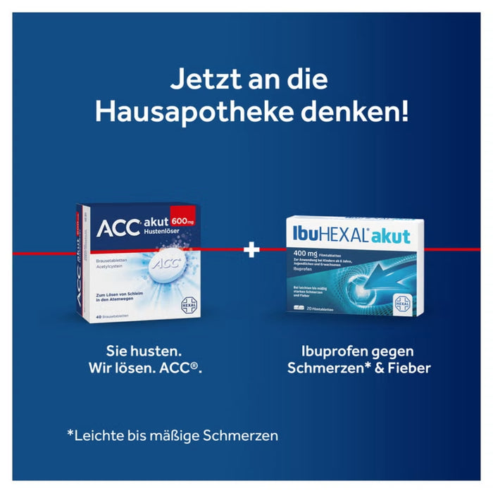 ACC akut 600 mg Hustenlöser Brausetabletten, 20 pcs. Tablets