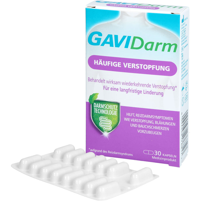 GAVIDarm Häufige Verstopfung Kapseln bei wiederkehrenden Darmbeschwerden, 30 St. Kapseln