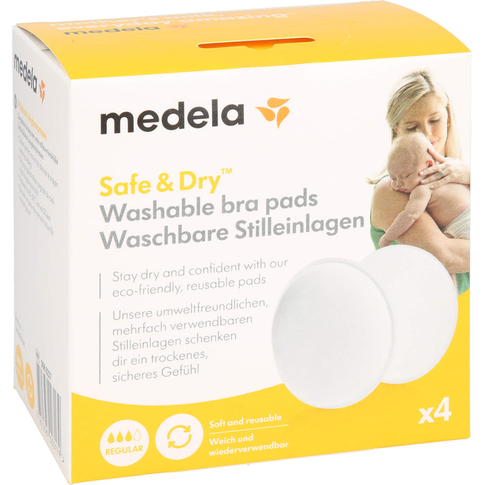 Medela Safe & Dry waschbare Stilleinlagen, 4 pcs. Insoles