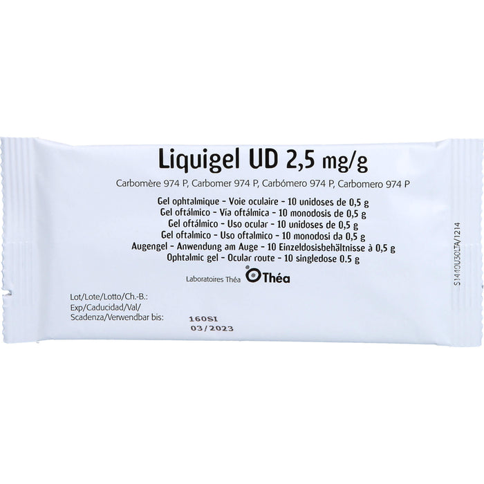 Liquigel UD 2,5 mg/g Augengel, 30 pcs. Single-dose pipettes