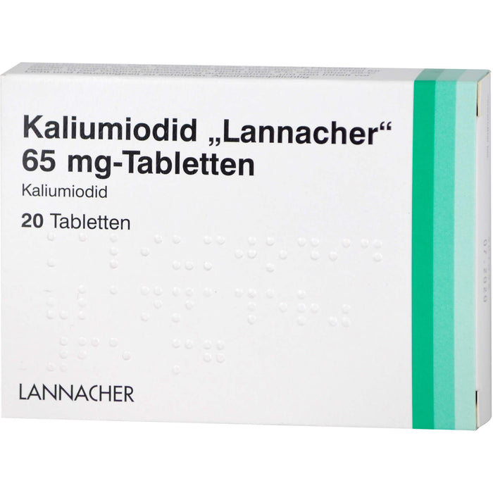 Kaliumiodid Lannacher 65 mg-Tabletten, 20 St. Tabletten