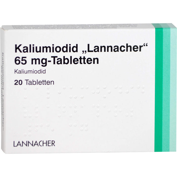 Kaliumiodid Lannacher 65 mg-Tabletten, 20 pcs. Tablets
