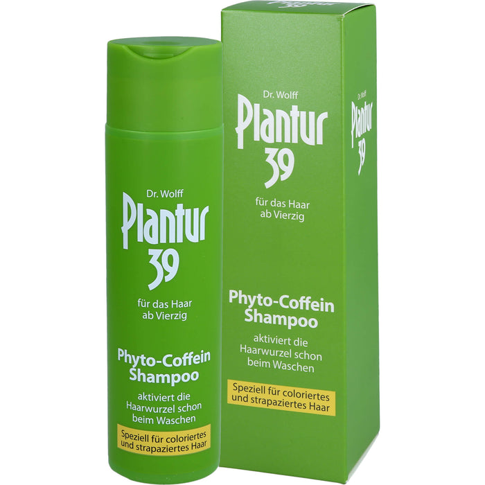 Plantur 39 Coffein-Shampoo speziell für coloriertes und strapaziertes Haar, 250 ml Shampoing