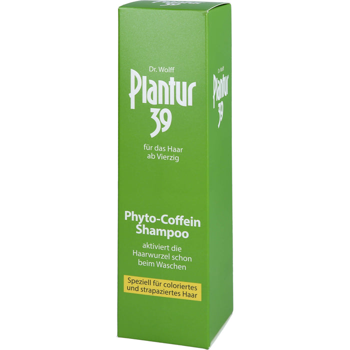 Plantur 39 Coffein-Shampoo speziell für coloriertes und strapaziertes Haar, 250 ml Shampoing