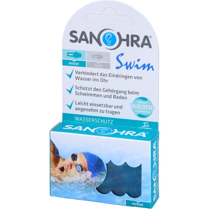 SANOHRA swim f. Erwachsene Ohrenschutz, 2 pc Bouchons d'oreilles