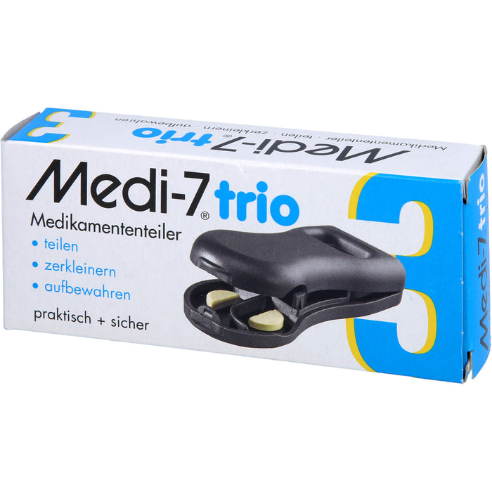 Medi-7 trio Tablettenteiler grau, 1 St