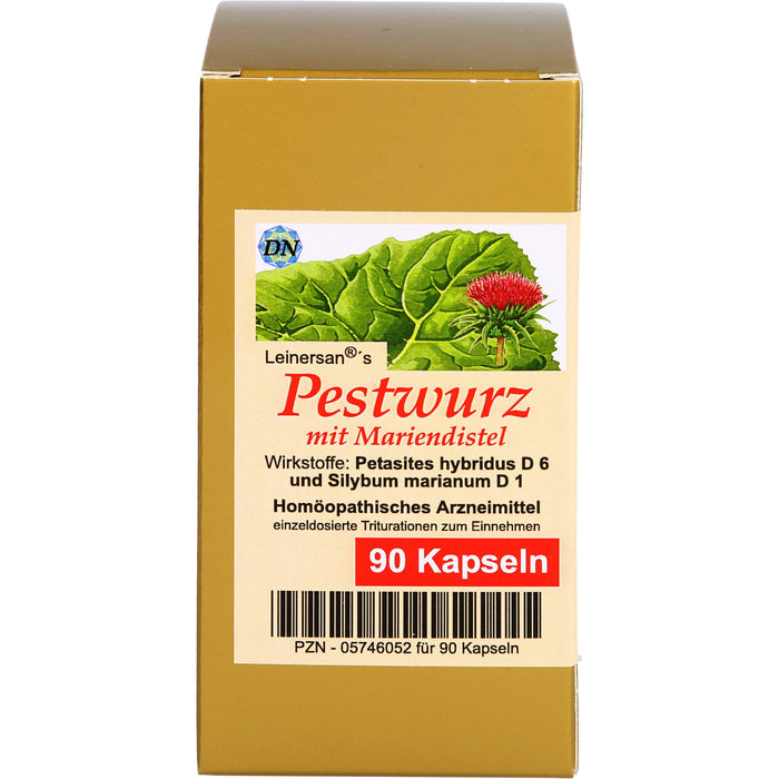 Leinersan's Pestwurz mit Mariendistel Kapseln, 90 St. Kapseln