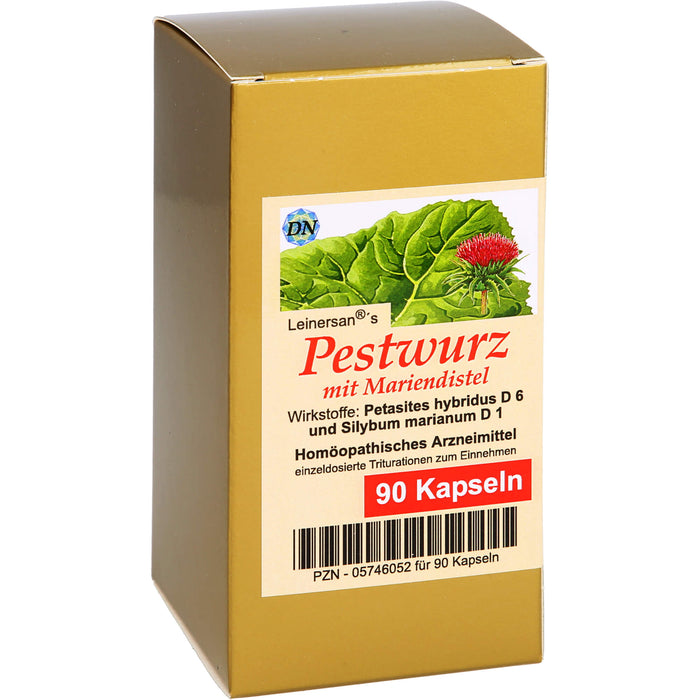 Leinersan's Pestwurz mit Mariendistel Kapseln, 90 pc Capsules