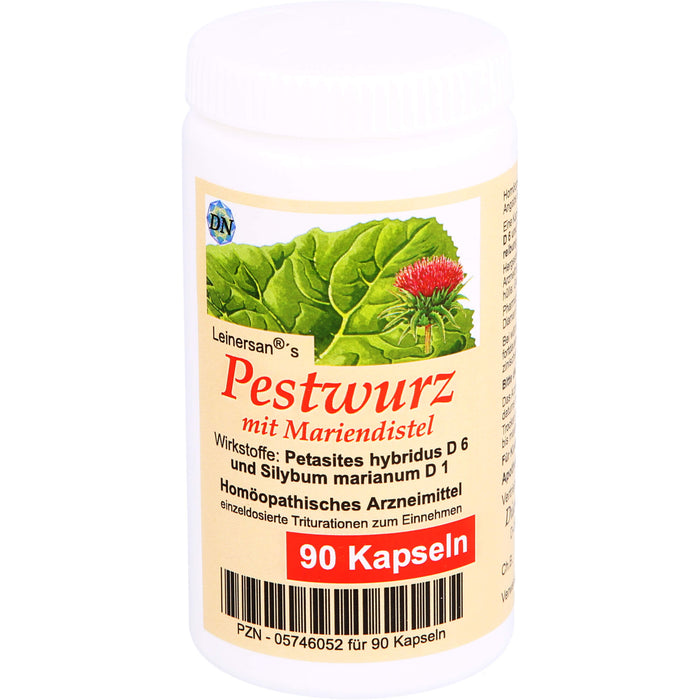 Leinersan's Pestwurz mit Mariendistel Kapseln, 90 pc Capsules
