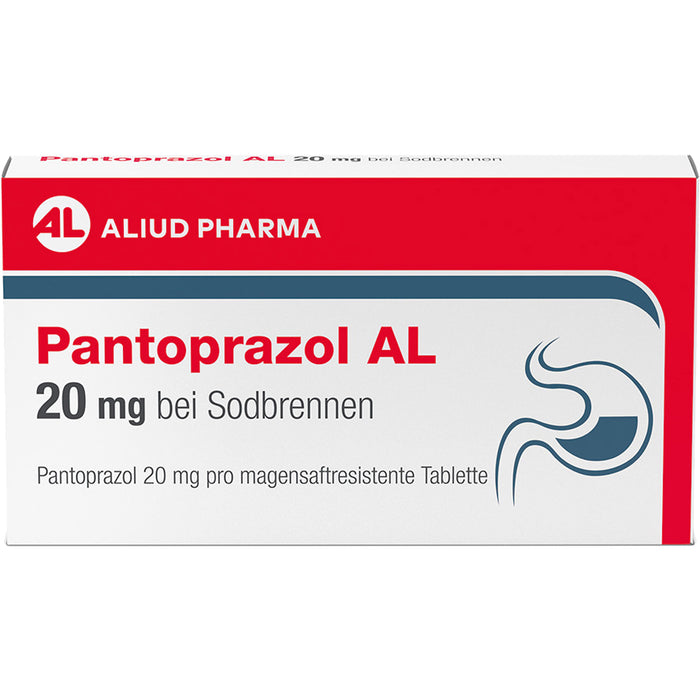 Pantoprazol AL 20 mg Tabletten bei Sodbrennen, 7 St. Tabletten