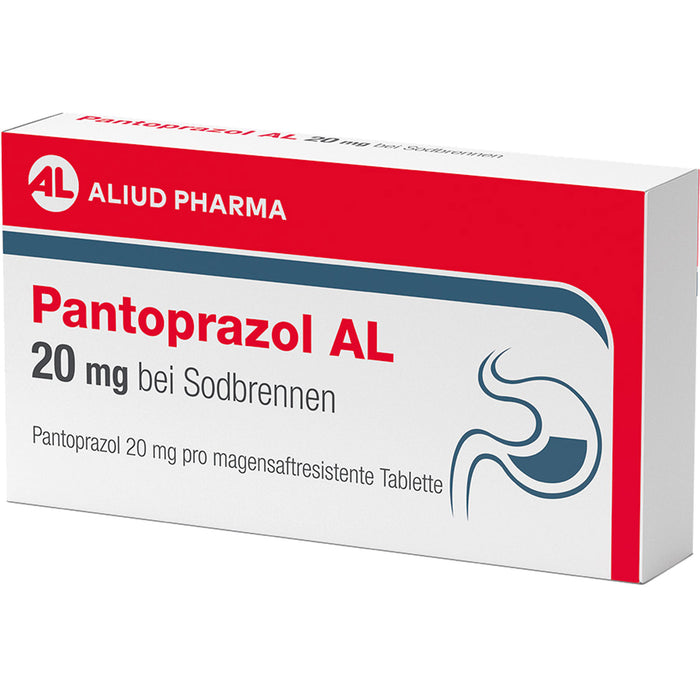 Pantoprazol AL 20 mg Tabletten bei Sodbrennen, 7 pc Tablettes