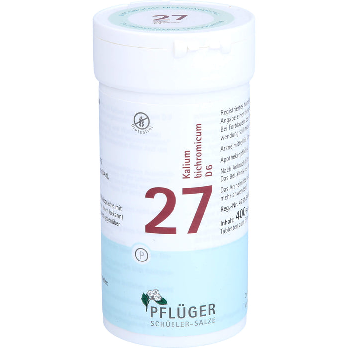 Pflüger Biochemie Nr.27 Kalium bichromicum D6 Tabletten, 400 pcs. Tablets