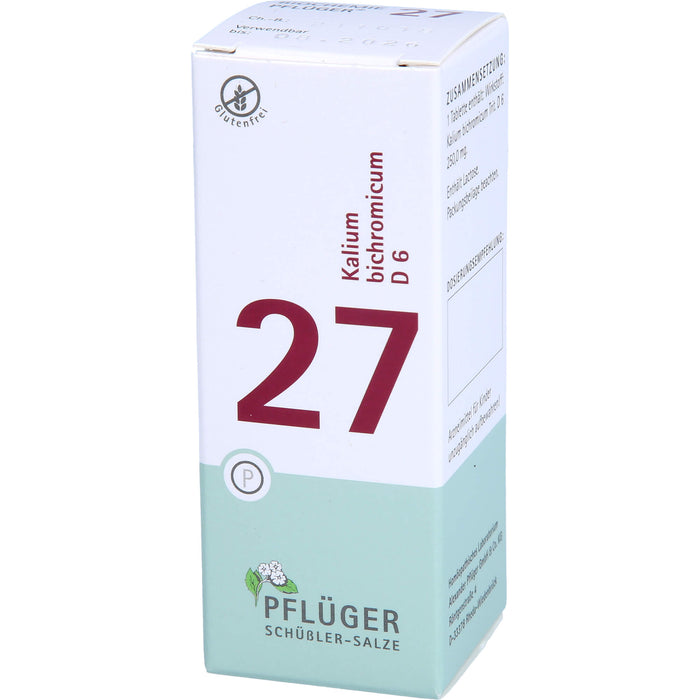 Pflüger Biochemie Nr.27 Kalium bichromicum D6 Tabletten, 100 pcs. Tablets